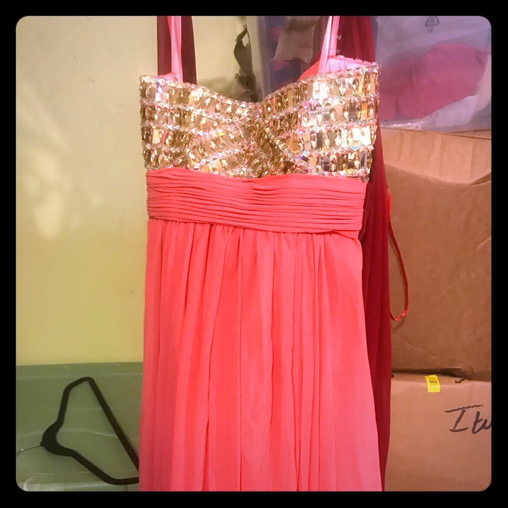 Bright Pink Evening Gown